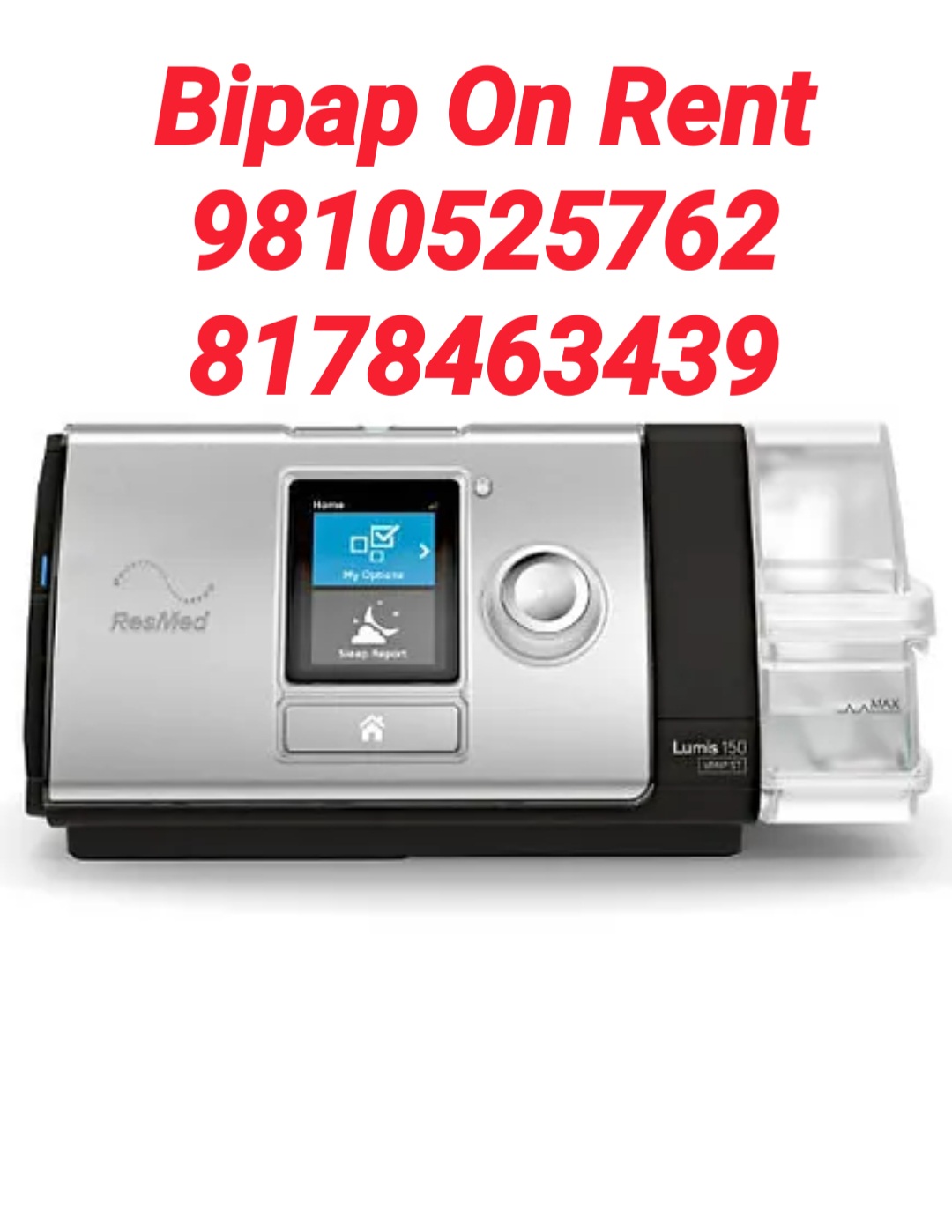 OXYGEN/BIPAP/CPAP/HOSPITAL BED/SUCTION ON RENT IN GHAZIABAD